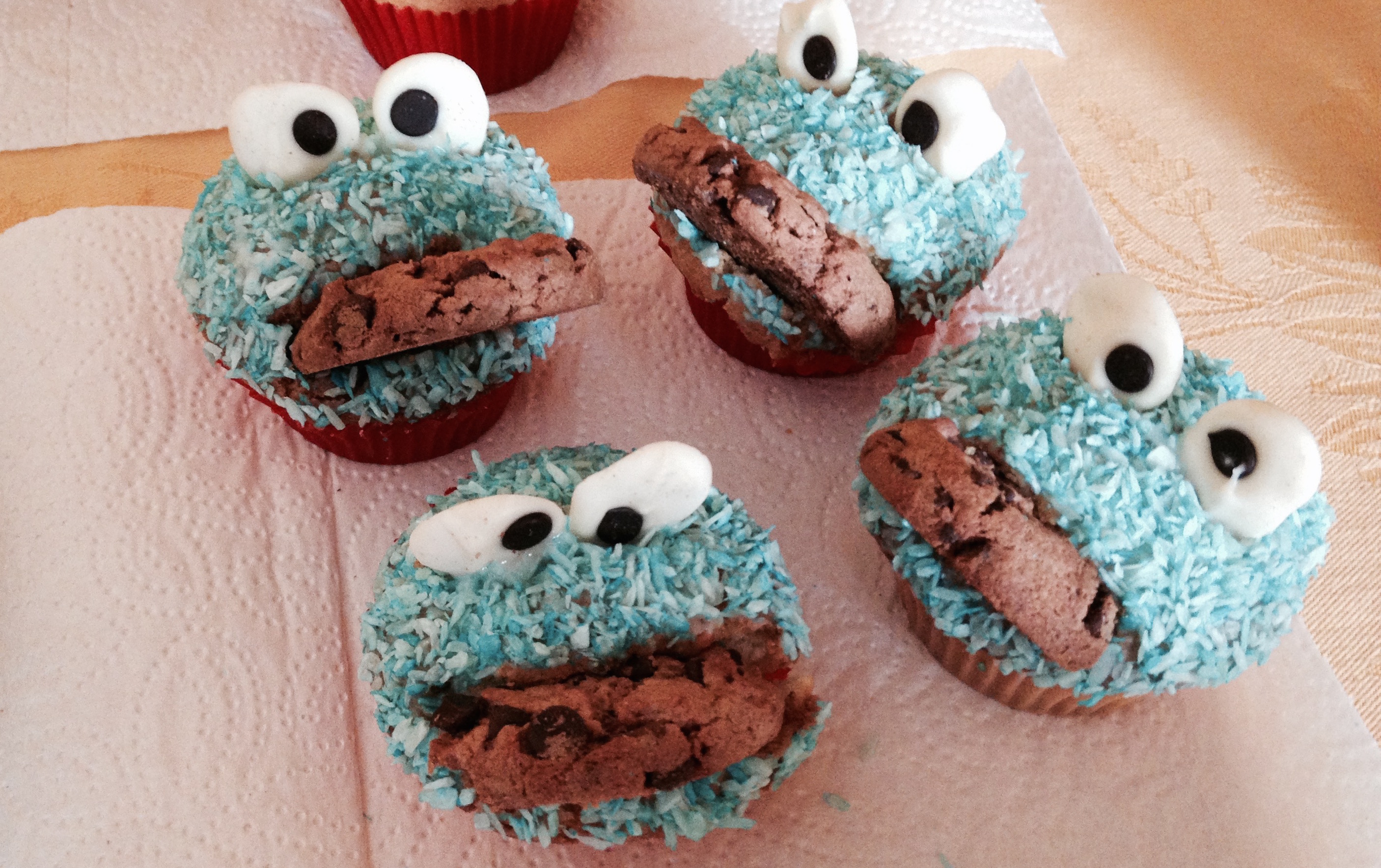 Krümelmonster Cupcakes - kaddy-kd