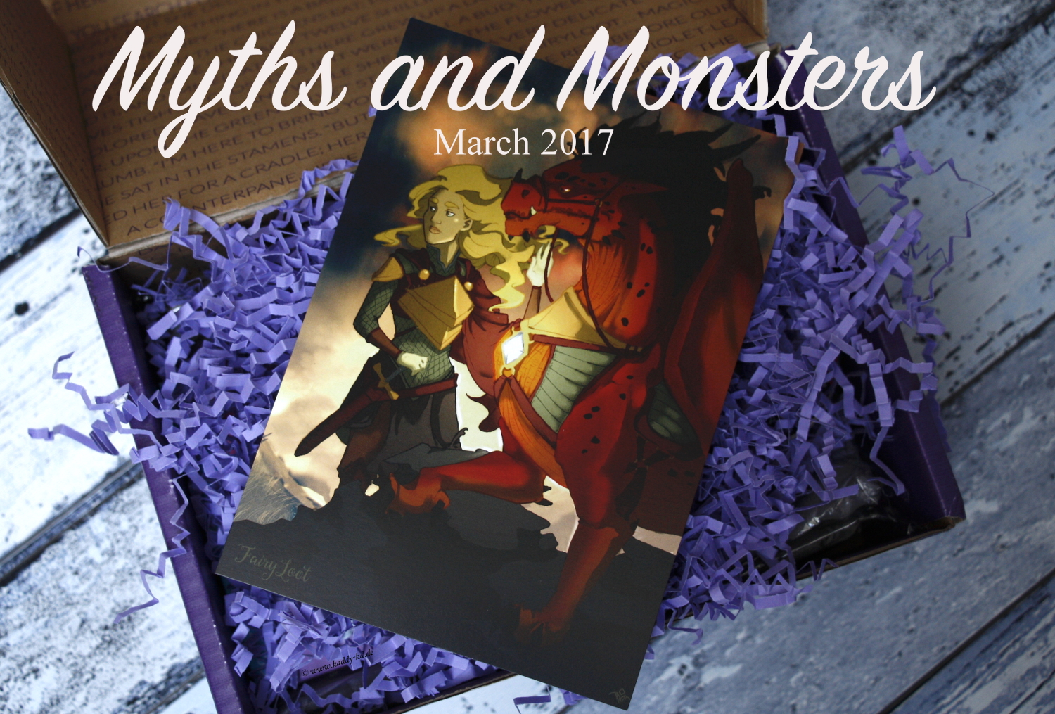 FairyLoot March 2017 one year anniversary myths and monsters