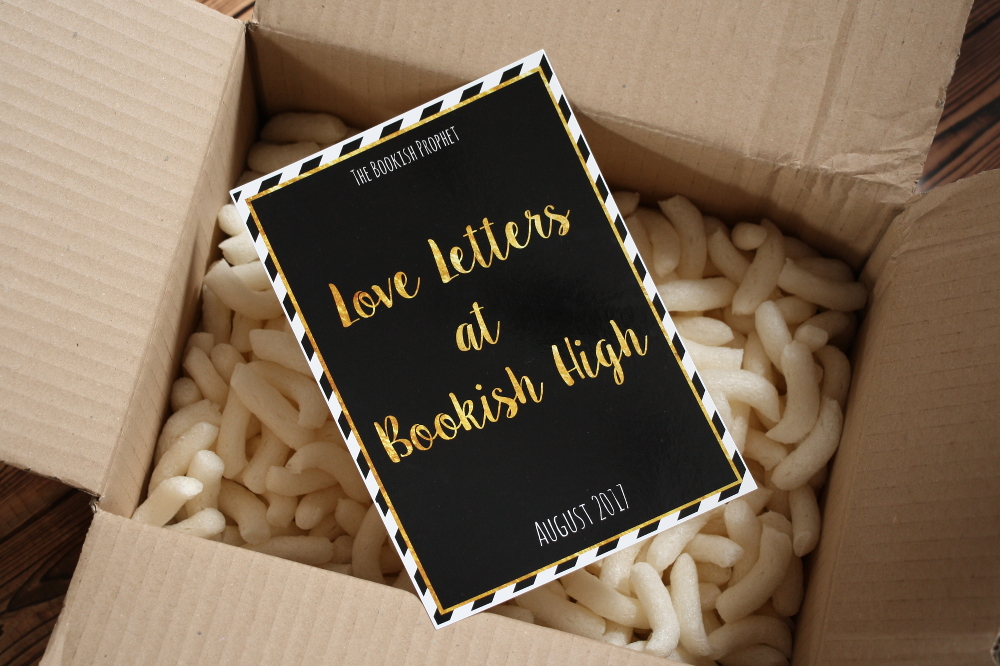 The Bookish Prophet Box August Unboxing / Unpacking Love letters at bookish high